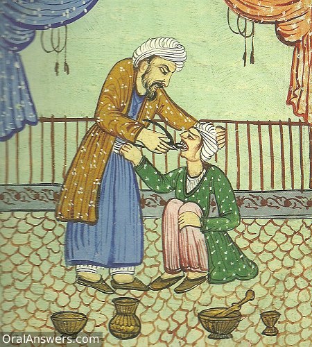 Persian Dentist Extracting Tooth - Dental History