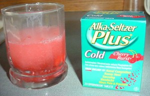 Cherry Alka Seltzer Cold Medicine