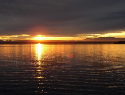 Vermont Sunset Over Lake Champlain