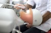 Dental Student Working on Mannequin