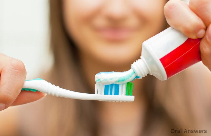 Fluoride Toothpaste on Brush