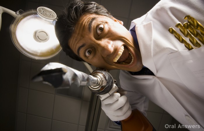 Scary Dentist with Real Drill